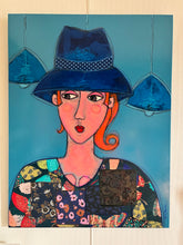 Charger l&#39;image dans la galerie, Simsa, Buste au chapeau bleu, 2025
