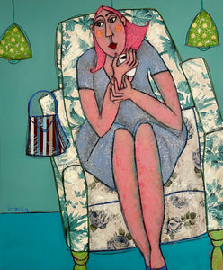 Patricia Simsa, Le Salon bleu, 2023