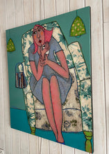 Load image into Gallery viewer, Patricia Simsa, le salon bleu, 2023
