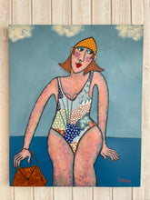 Load image into Gallery viewer, Simsa, Pauline à la plage, 2023
