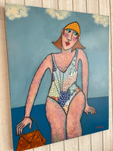 Load image into Gallery viewer, Simsa, Pauline à la plage, 2023
